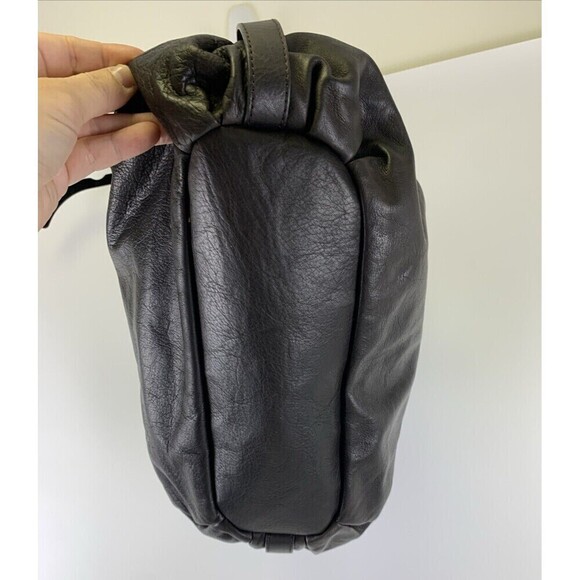 Tosca Blu Brown Leather Purse Double Handle Shoulder Handbag Suede Zip - Picture 5 of 16